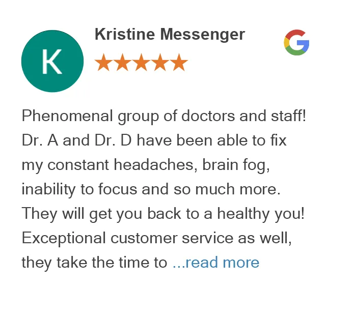 Google Review of Kristine Messnger