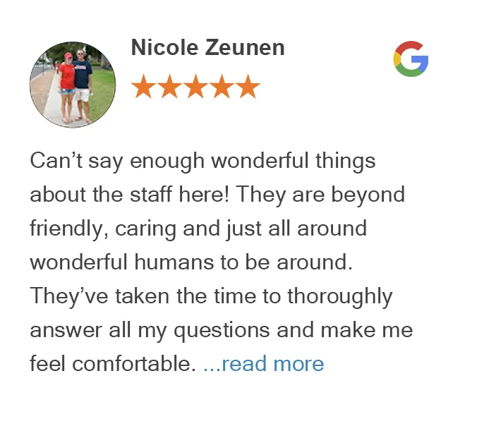 Google Review of Nicole Zeunen