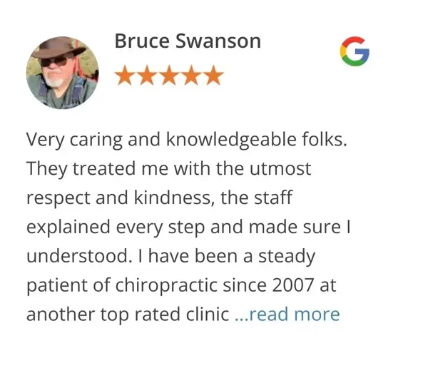 Google review of Bruce Swanson