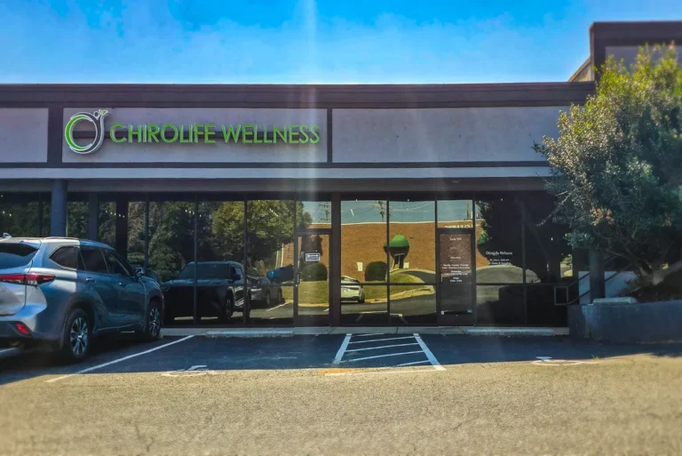 Home 39 Exterior front view of Chiro Life Wellness clinic and entrance.